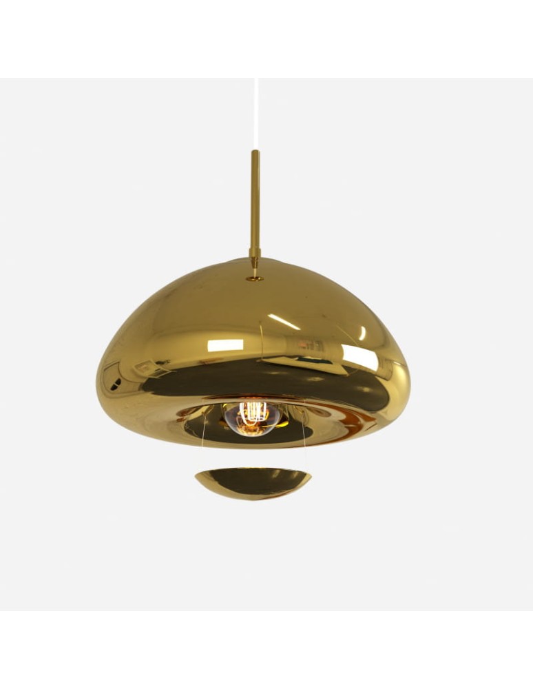 Pendant lamps - Abruzzo Glass Pendant Lamp E27 Gold Zonda ABR-LSW-GD - product kolory-swiatla.pl 3