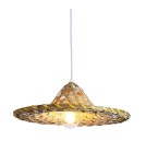 Abruzzo Lampa Wiszaca Kapelusz z Bambusa Brazil ABR-LWBRA