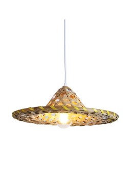 Abruzzo Lampa Wiszaca Kapelusz z Bambusa Brazil ABR-LWBRA