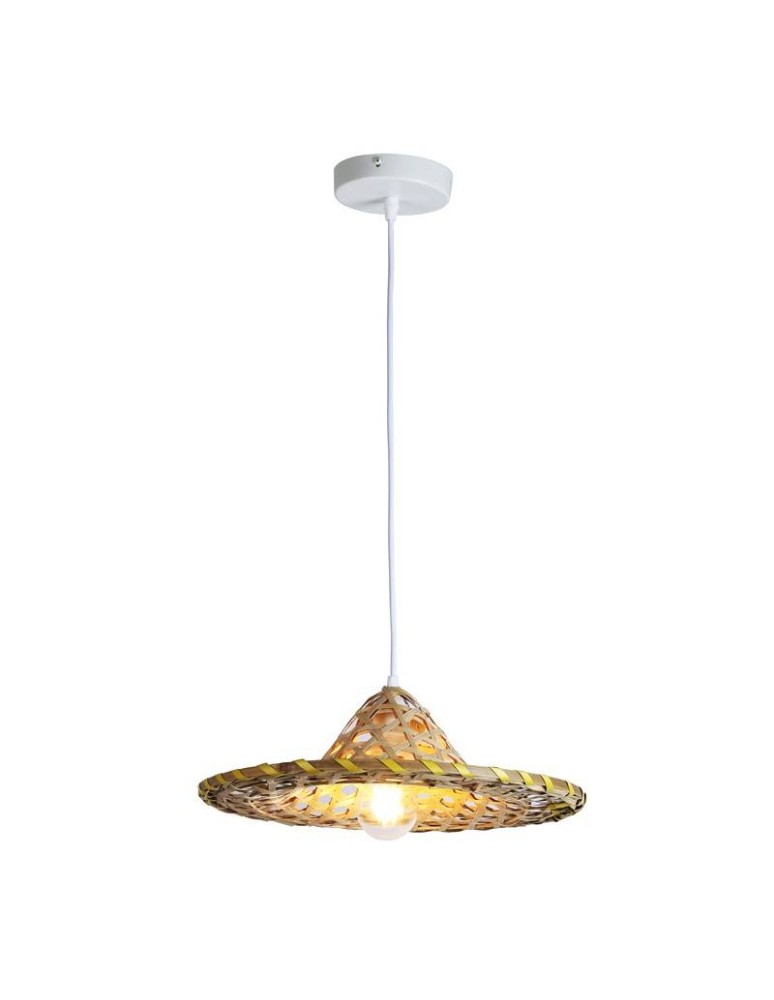 Pendant lamps - Abruzzo Bamboo Hat Pendant Lamp Brazil ABR-LWBRA - product kolory-swiatla.pl 3