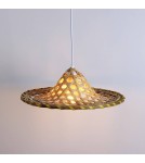 Abruzzo Lampa Wiszaca Kapelusz z Bambusa Brazil ABR-LWBRA