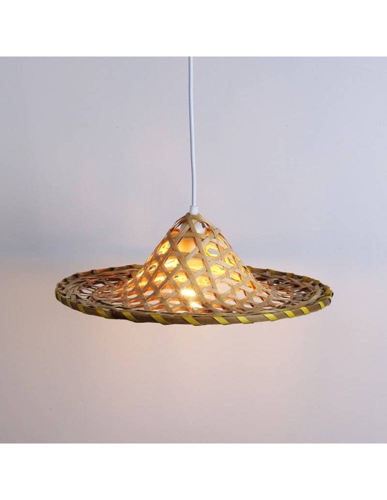 Pendant lamps - Abruzzo Bamboo Hat Pendant Lamp Brazil ABR-LWBRA - product kolory-swiatla.pl 6
