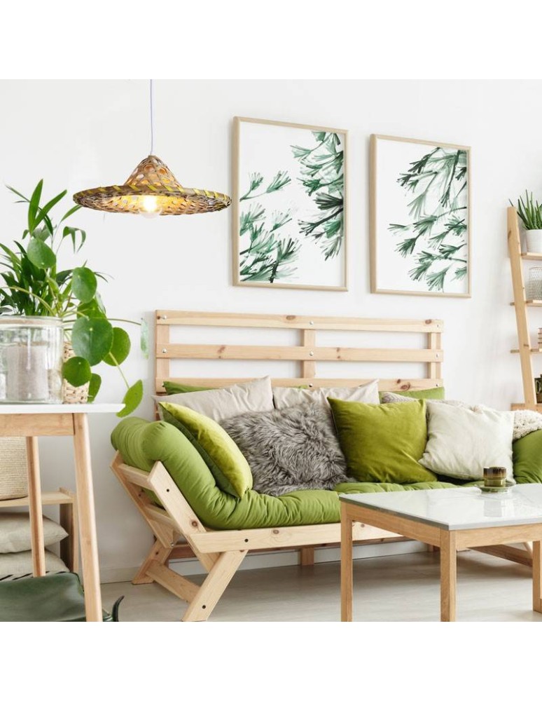 Pendant lamps - Abruzzo Bamboo Hat Pendant Lamp Brazil ABR-LWBRA - product kolory-swiatla.pl 8