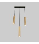 Pendant lamps - Abruzzo Hanging Lamp three gold GU10 tubes Trotti ABR-ZLW3T-Z - product 2