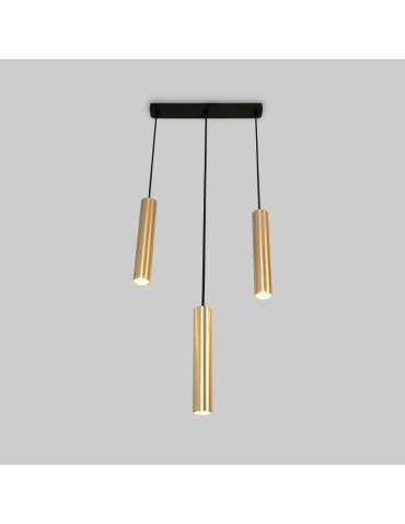Abruzzo Lampa Wiszaca trzy złote tuby GU10 Trotti ABR-ZLW3T-Z - produkt 2