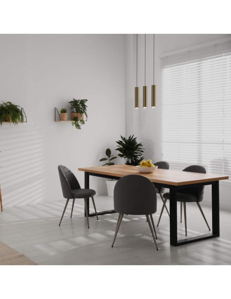 Abruzzo Lampa Wiszaca trzy złote tuby GU10 Trotti ABR-ZLW3T-Z