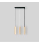 Abruzzo Lampa Wiszaca trzy złote tuby GU10 Trotti ABR-ZLW3T-Z