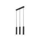Abruzzo Lampa Wiszaca trzy czarne tuby GU10 Trotti ABR-ZLW3T-C