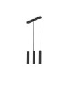 View Abruzzo Hanging Lamp three black GU10 tubes Trotti ABR-ZLW3T-C