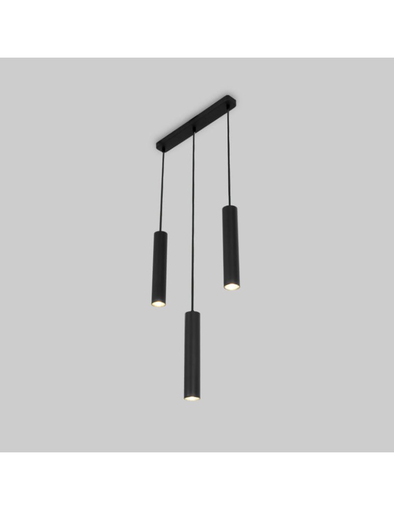 Pendant lamps - Abruzzo Hanging Lamp three black GU10 tubes Trotti ABR-ZLW3T-C - product kolory-swiatla.pl 3