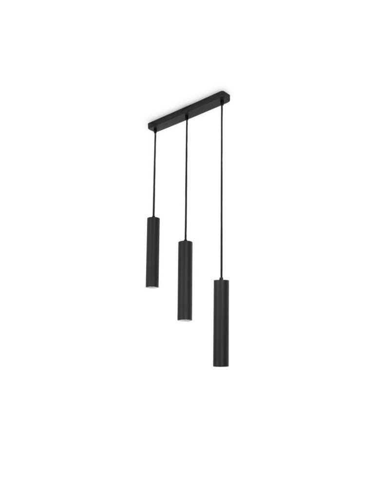 Pendant lamps - Abruzzo Hanging Lamp three black GU10 tubes Trotti ABR-ZLW3T-C - product kolory-swiatla.pl 5