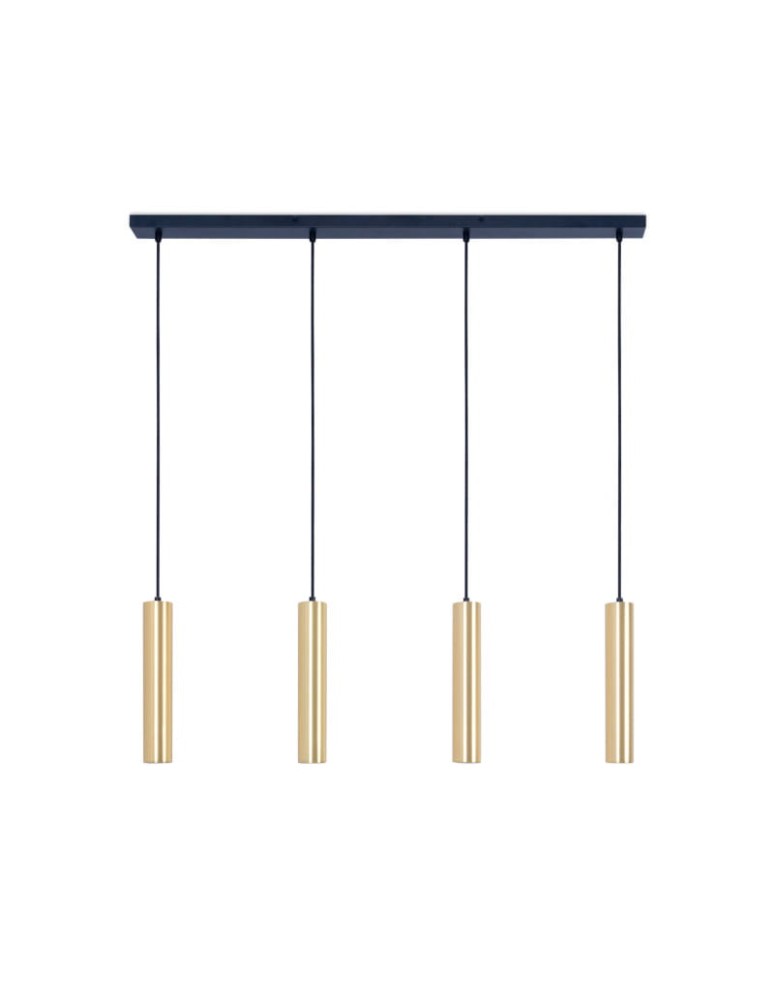 Pendant lamps - Abruzzo Hanging Lamp four gold GU10 tubes Trotti ABR-ZLW4T-Z - product kolory-swiatla.pl 1