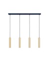 Abruzzo Lampa Wiszaca cztery złote tuby GU10 Trotti ABR-ZLW4T-Z