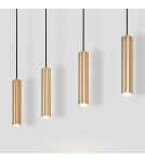 Abruzzo Lampa Wiszaca cztery złote tuby GU10 Trotti ABR-ZLW4T-Z