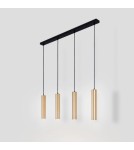 Pendant lamps - Abruzzo Hanging Lamp four gold GU10 tubes Trotti ABR-ZLW4T-Z - product 4