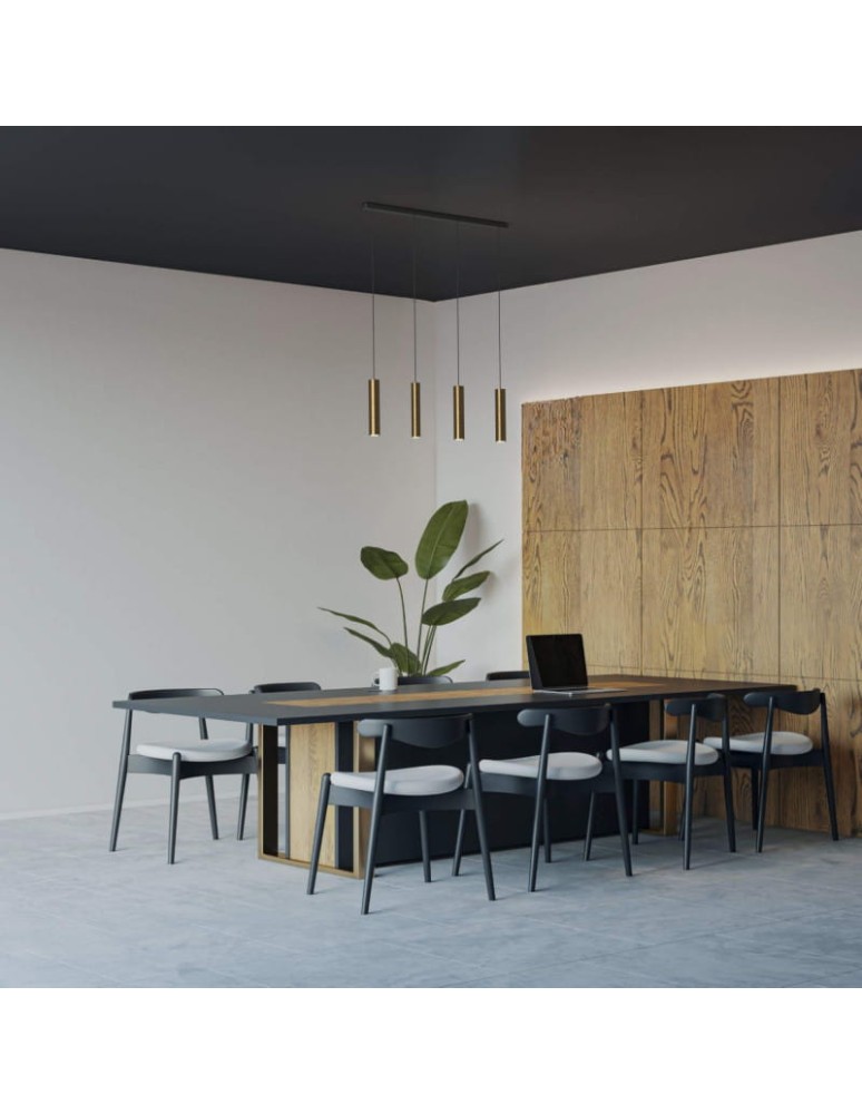 Pendant lamps - Abruzzo Hanging Lamp four gold GU10 tubes Trotti ABR-ZLW4T-Z - product kolory-swiatla.pl 7