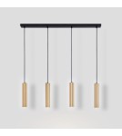 Pendant lamps - Abruzzo Hanging Lamp four gold GU10 tubes Trotti ABR-ZLW4T-Z - product 9