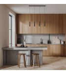 Pendant lamps - Abruzzo Pendant Lamp four black GU10 tubes Trotti ABR-ZLW4T-C - product 6