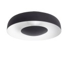 Abruzzo Lampa Sufitowa Okrągła Biało-Czarna 20W Ø40cm Portafortuna ABR-PPF20W