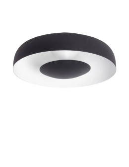 Abruzzo Round Ceiling Lamp White-Black 20W Ø40cm Portafortuna ABR-PPF20W.