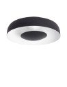 View Abruzzo Round Ceiling Lamp White-Black 20W Ø40cm Portafortuna ABR-PPF20W.
