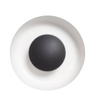 Abruzzo Lampa Sufitowa Okrągła Biało-Czarna 20W Ø40cm Portafortuna ABR-PPF20W