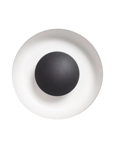 Abruzzo Round Ceiling Lamp White-Black 20W Ø40cm Portafortuna ABR-PPF20W. - product 2
