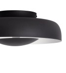 LED ceiling lamps - Abruzzo Round Ceiling Lamp White-Black 20W Ø40cm Portafortuna ABR-PPF20W. - product 3