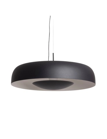Abruzzo Round Pendant Lamp Black 20W Ø40cm Portafortuna ABR-LWPF20W-B.