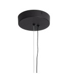 Abruzzo Lampa Wisząca Okrągła Czarna 20W Ø40cm Portafortuna ABR-LWPF20W-B