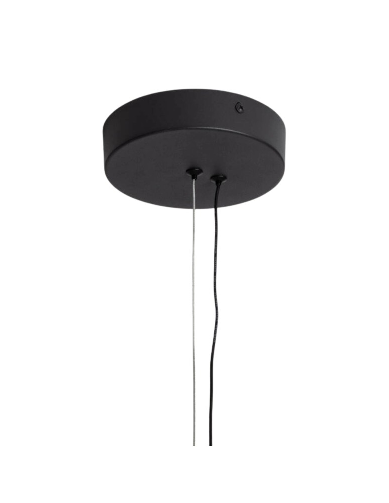 Abruzzo Lampa Wisząca Okrągła Czarna 20W Ø40cm Portafortuna ABR-LWPF20W-B