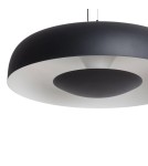 Abruzzo Lampa Wisząca Okrągła Czarna 20W Ø40cm Portafortuna ABR-LWPF20W-B