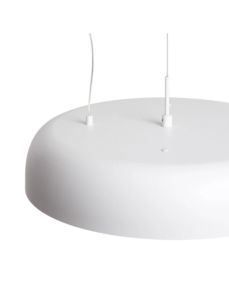 Abruzzo Lampa Wisząca Okrągła Biała 20W Ø40cm Portafortuna ABR-LWPF20W-W
