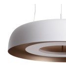 Abruzzo Lampa Wisząca Okrągła Biała 20W Ø40cm Portafortuna ABR-LWPF20W-W