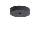Abruzzo Lampa Wisząca Okrągła Czarna 28W Ø40cm Solletico ABR-LWS28W