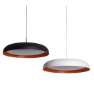 Abruzzo Lampa Wisząca Okrągła Czarna 28W Ø40cm Solletico ABR-LWS28W