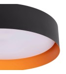 Abruzzo Plafon Okrągły Czarno-Złoty 30W Ø38cm Bora ABR-POB30W