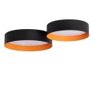 Abruzzo Plafon Okrągły Czarno-Złoty 30W Ø38cm Bora ABR-POB30W