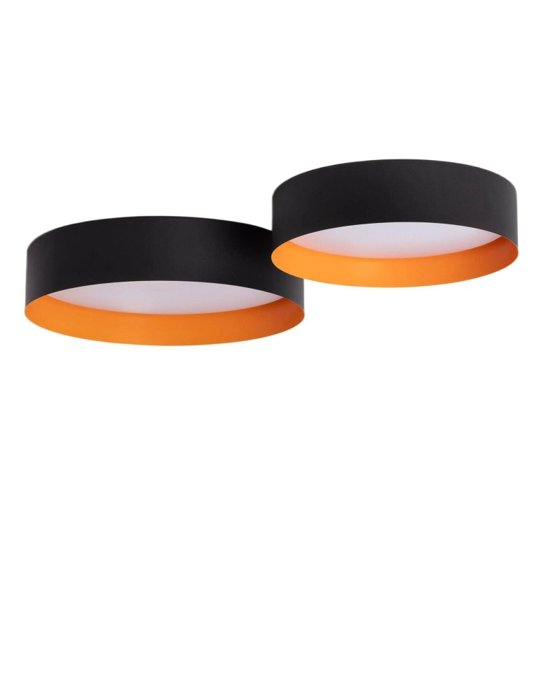 Abruzzo Plafon Okrągły Czarno-Złoty 30W Ø38cm Bora ABR-POB30W