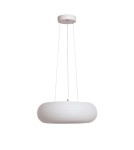Abruzzo Lampa Wisząca Okrągła 48W Ø50cm Nowoczesna Biała Bellissima ABR-LWBSS48W