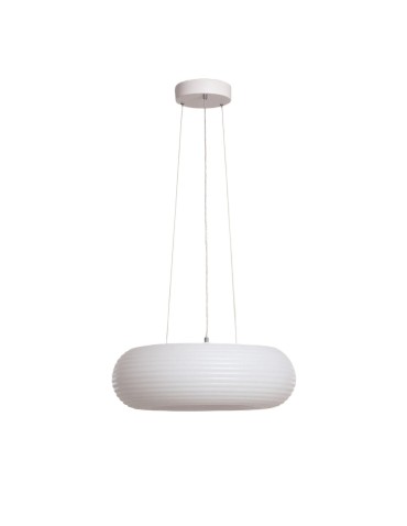 Abruzzo Round Pendant Lamp 48W Ø50cm Modern White Bellissima ABR-LWBSS48W.