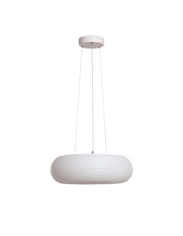 Abruzzo Lampa Wisząca Okrągła 48W Ø50cm Nowoczesna Biała Bellissima ABR-LWBSS48W
