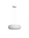 View Abruzzo Round Pendant Lamp 48W Ø50cm Modern White Bellissima ABR-LWBSS48W.
