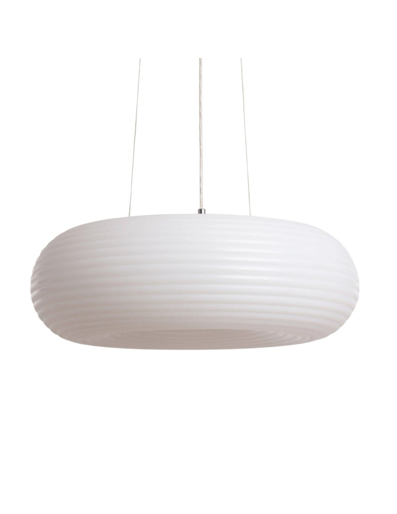 Abruzzo Lampa Wisząca Okrągła 48W Ø50cm Nowoczesna Biała Bellissima ABR-LWBSS48W