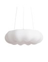 View Abruzzo Round Pendant Lamp 36W Ø45cm Modern White Bellissima ABR-LWBSS36W