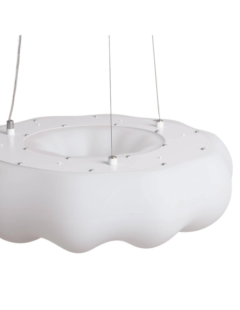 Pendant lamps - Abruzzo Round Pendant Lamp 36W Ø45cm Modern White Bellissima ABR-LWBSS36W - product kolory-swiatla.pl 3