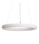 Abruzzo Lampa Wisząca ring 48W Ø50cm Nowoczesna Biała Bellissima ABR-LWRBSS48W
