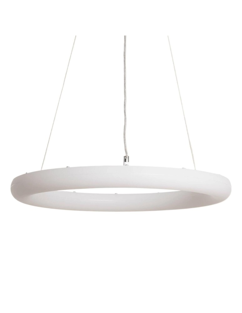 Pendant lamps - Abruzzo Ring 48W Ø50cm Modern White Bellissima Pendant Lamp ABR-LWRBSS48W. - product kolory-swiatla.pl 1