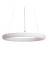 Abruzzo Lampa Wisząca ring 48W Ø50cm Nowoczesna Biała Bellissima ABR-LWRBSS48W