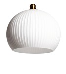 Pendant lamps - Abruzzo Pendant Lamp White Glass Ø25cm E27 Lucciola ABR-LWLC - product 2